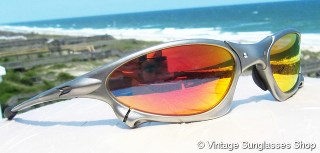thumbnail interactive-video image 1 of Metal-X Penny Cyclops Sunglasses – Polarized Silver Iridium Lenses, UV400, Made In USA 1 of 6