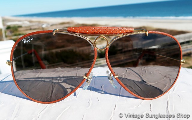 ray ban with leather