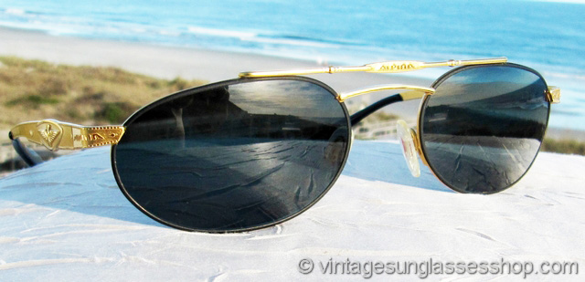 Alpina 5585 Gold Eagle Aviator Sunglasses