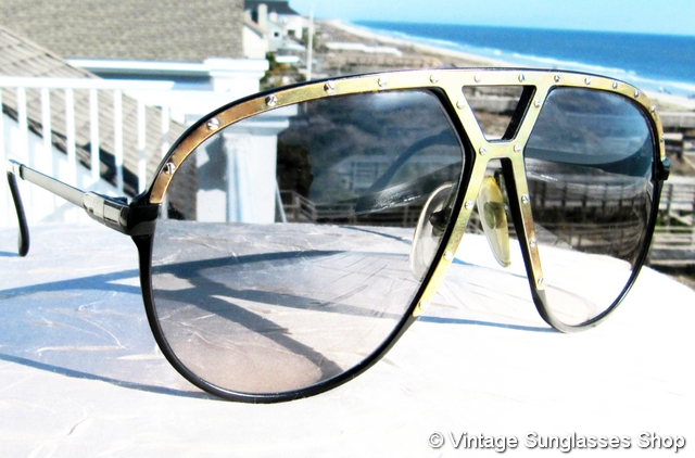 Alpina M1 Black and Gold Sunglasses