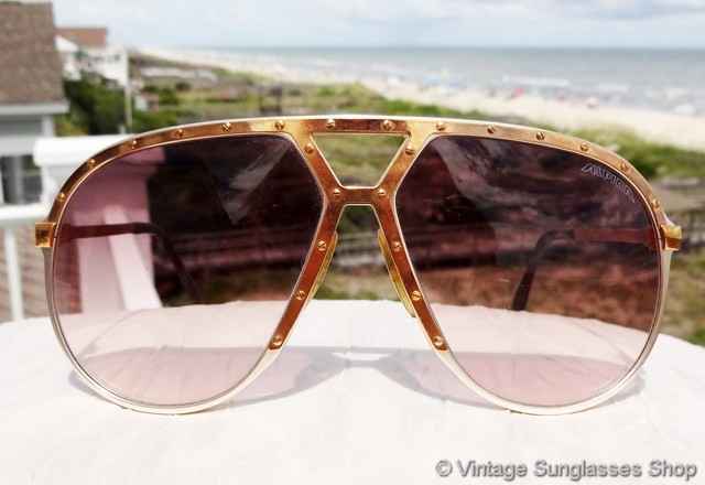 Alpina M1 Silver and Gold Sunglasses