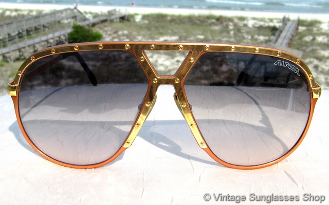Alpina M1 Tangerine & Gold Sunglasses