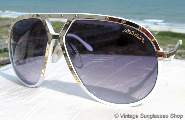 White Alpina M1 Sunglasses