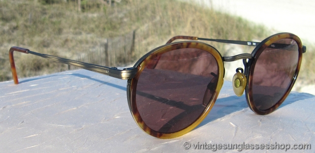 giorgio armani vintage round sunglasses