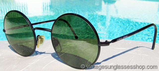 Vintage Eyeglasses Giorgio Armani 250 706 Oval Round Metal 