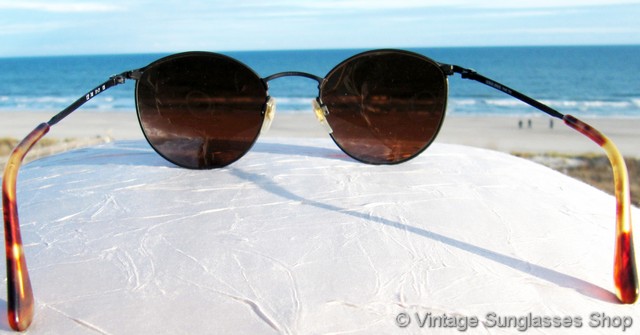 Vintage Giorgio  Armani 132 748 designer sunglasses with rx lens unisex round Giorgio Armani 132 748 Sunglasses main image 4