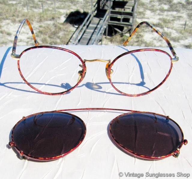 emporio armani clip on sunglasses