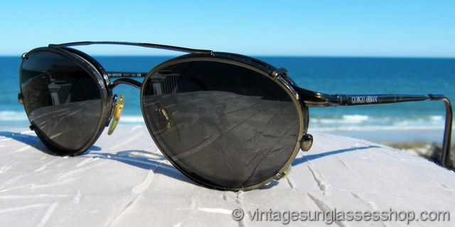 Giorgio Armani 237 960 Tortuga Frame and 237 1029 Clip On Sunglasses