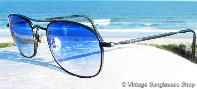 Giorgio Armani 635 840 Blue Gradient Sunglasses display picture 1