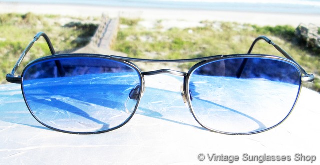 Giorgio Armani 635 840 Blue Gradient Sunglasses display picture 3
