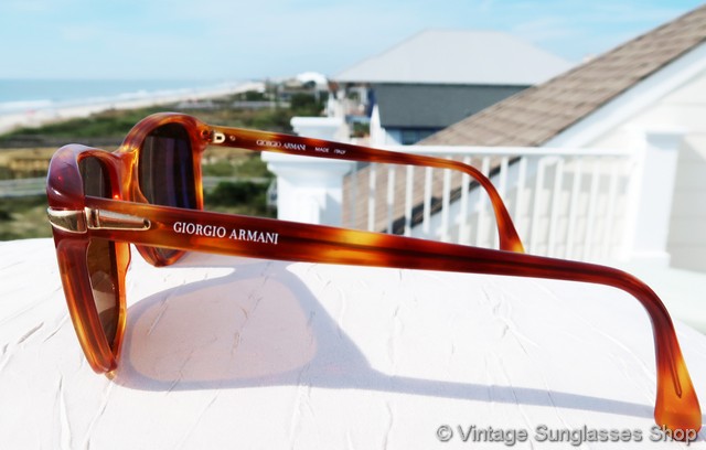 Giorgio Armani orange sunglasses ☀️ Giorgio Armani 805 015 Tortoise Shell Sunglasses main image 2