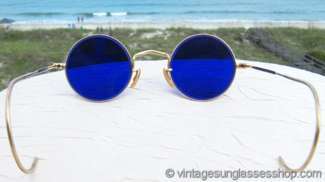 Bausch & Lomb k GF Rounds Blue Lens Sunglasses