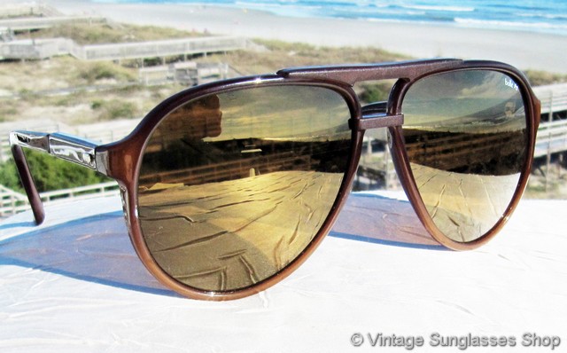 Vintage Bolle "Microedge" Sunglasses-France 80's Large-Original 
