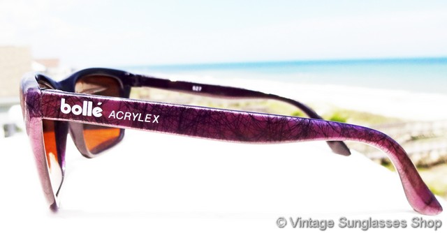 Bolle 527 Acrylex Purple Gold Mirror Sunglasses display picture 1