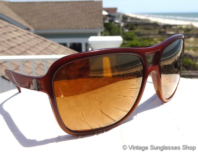 Lunettes De Soleil Bolle Acrylex Nylon Noir Verres Marron - Occasion Très Bon état, Fabriqué En France