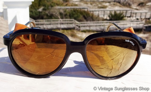 Bolle Acrylex Gold Mirror Glacier Glasses display picture 2