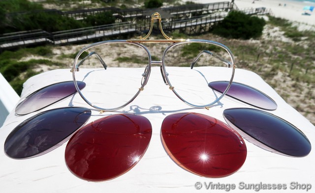 Lunettes De Soleil Porsche Design 5621 - Monture Dorée, Verres Marron, Vintage, Homme, Occasion