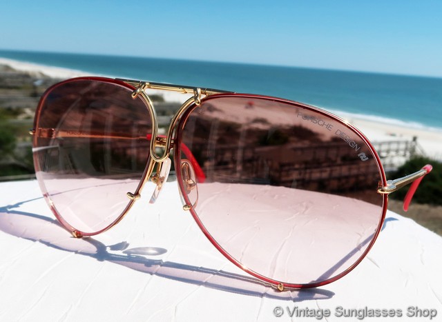 Carrera Porsche Design 5623 36 Red and Gold Sunglasses display picture 1