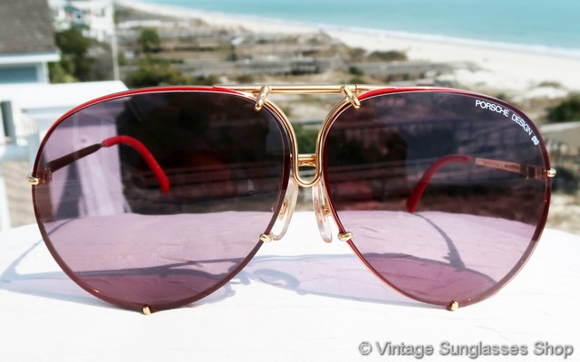 Porsche by Carrera Gold & Red Vintage Sunglasses ♥ Carrera Porsche Design 5623 36 and 5621 36 Red Sunglasses main image 3