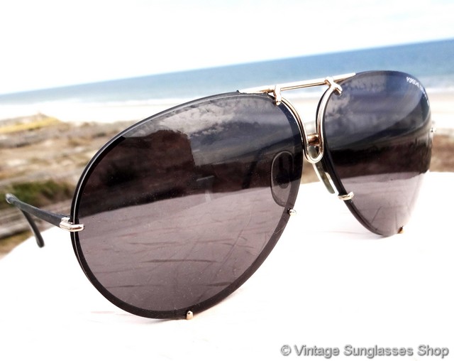 Carrera Porsche Design 5623 97 Black & Gold Sunglasses display picture 1