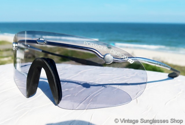 Super Rare Womens Porsche Design By Carrera Foldable Sports Shield Sunglasses Sunglasses Porsche 5622 Rare 80 main image 3