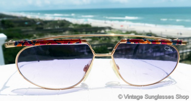 Cazal 254 416 Blue Lens Sunglasses display picture 3