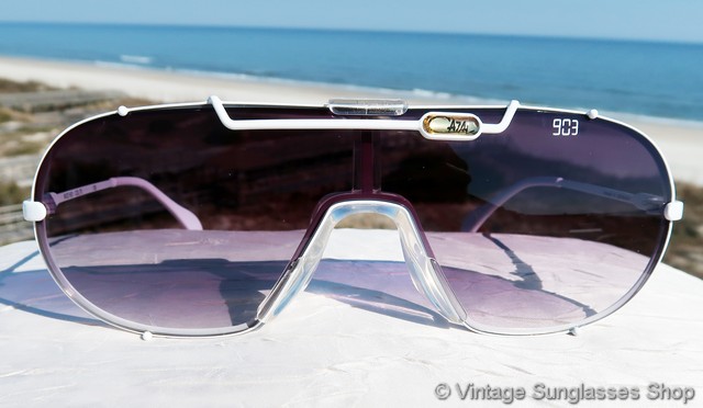 CAZAL Vintage CAZAL 903 Sunglasses Col 70 White W.Germany Large Rare 904 902 901 