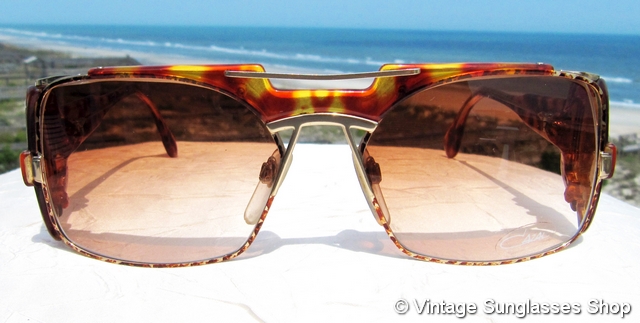 Vintage Cazal with custom ombré lense Cazal Mod 167 Col 207 Vintage 80s Glasses Frames – Ed  main image 4