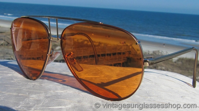 Daytona Cottet 891 interchangeable lens sunglasses Daytona DA 540/S Vintage Aviator Sunglasses Made in Italy  main image 3