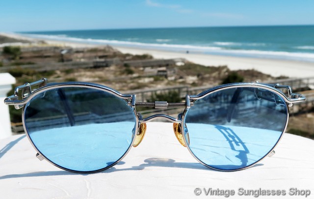 Jean Paul Gaultier 56-0174 Blue Lens Sunglasses display picture 1