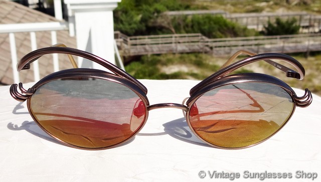 Jean Paul Gaultier 56-6107 Purple Mirror Sunglasses