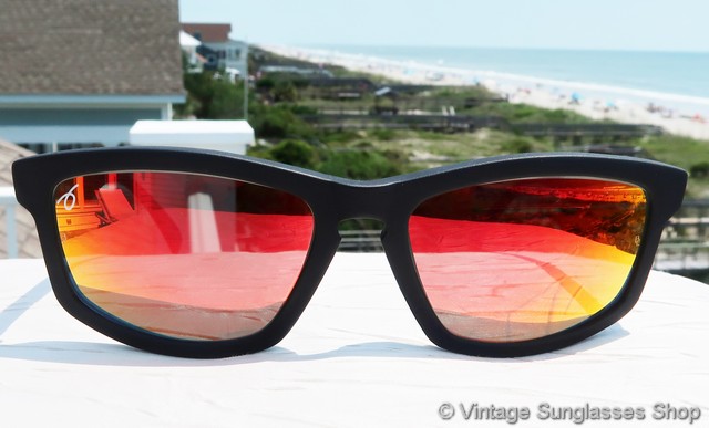 Killer Black Red Wayfarer Loop Sunglasses Mirror
