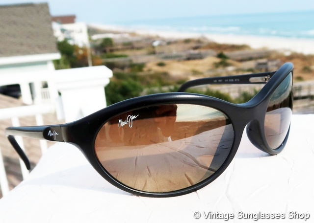 Maui Jim Brown Sunglasses Sleek Retro Design Maui Jim - Wiki Wiki (Gold | HCL® Bronze) – Good See Co main image 3