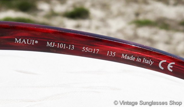 Maui Jim MJ-101 13 Kala Red Tortoise Shell Sunglasses display picture 1