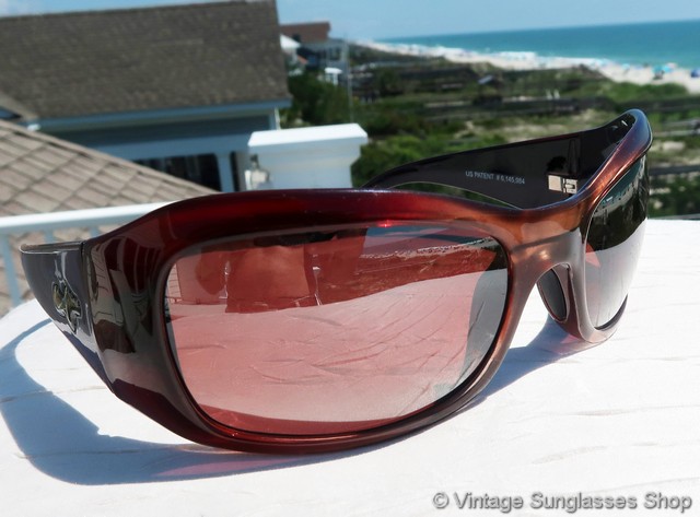 Maui Jim Polarized Sandstone Hibiscus Wrap MJ 134-22 Pre Loved AUTHENTIC Maui jim italy mj-134-22 - Gem main image 2