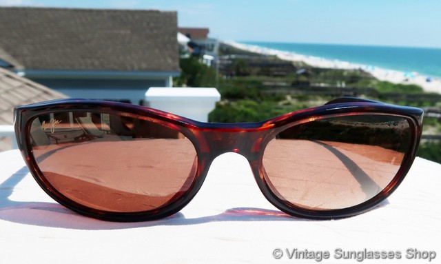 Maui Jim Cyclone MJ-136-10 Women\'s Tortoise Brown Sunglasses Rectangle Full Rim Maui Jim Cyclone MJ-136-10 Women main image 4