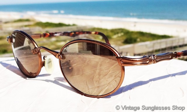 Maui Jim 143 Tiny Bubbles Aviator Sunglasses rare Maui Jim Tiny Bubbles MJ 143 01 Chocolate Metal Frame, HCL  main image 4