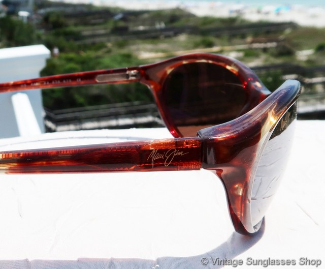 Maui Jim Regatta Brown Tortoiseshell Oval Women Sunglasses Frames Made In Japan. Maui Jim MJ-159 10 Regatta Tortoise Shell Sunglasses main image 4