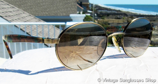 Vintage Maui Jim Latitude Stylish Gold and Tortoise Sunglasses Maui Jim MJ-166 16 Latitude Sunglasses main image 3