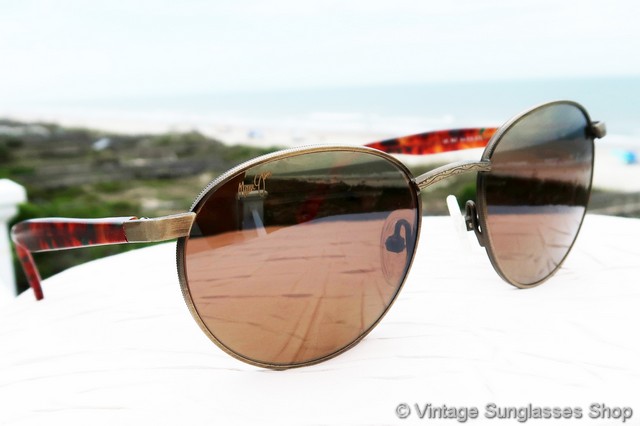 Maui Jim MJ-167 16 Meridian Green Tortoise Shell  display picture 2