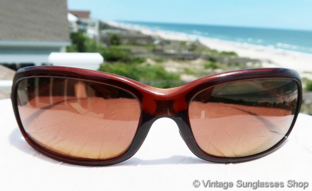 Maui Jim Lagoon MJ 189-26 Polarized Brown Gloss Bronze Lenses Made in Italy Maui Jim Lagoon MJ 189 26 Translucent Brown Frame + HCL  main image 2