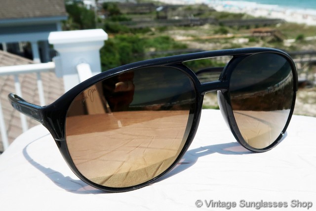 Maui Jim MJ-193 Aviator Gold Mirror Sunglasses