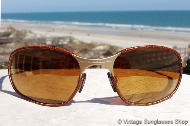 Oakley Big Square Wire Leathers Gold Iridium Sunglasses