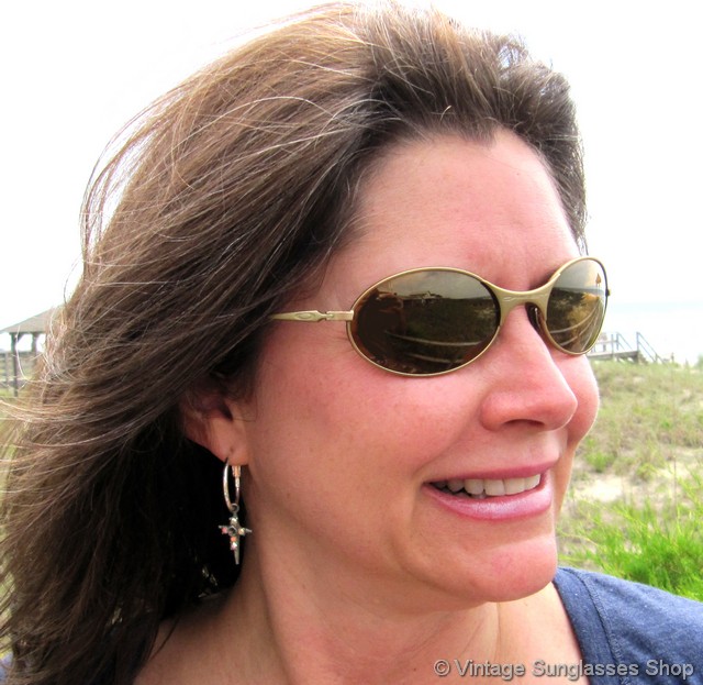Oakley E-Wire 2nd Generation Gold Iridium Sunglasses
