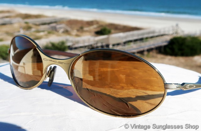Oakley E-Wire 2nd Generation Gold Iridium Sunglasses