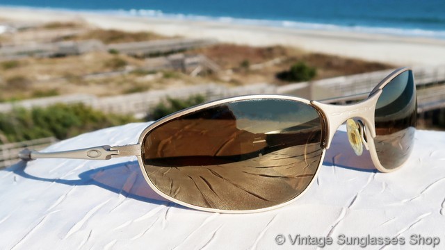 Oakley A Wire Gold Iridium Sunglasses