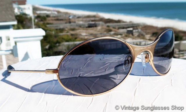 Oakley E Wire Gold Black Iridium Sunglasses