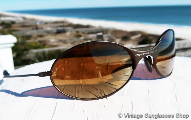 Oakley E Wire Copper Gold Iridium Sunglasses