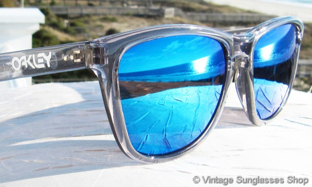 oakley frogskins crystal black sunglasses