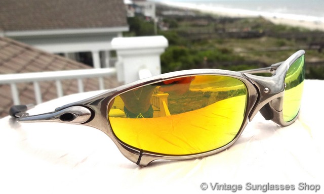Oakley Juliet Polished Fire Iridium Sunglasses